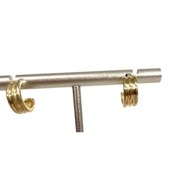 Unbranded Jewelry - 10k gold plate over 925 silver hoop earrings